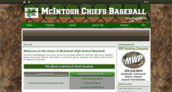 Desktop Screenshot of mcintoshchiefsbaseball.com