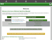 Tablet Screenshot of mcintoshchiefsbaseball.com